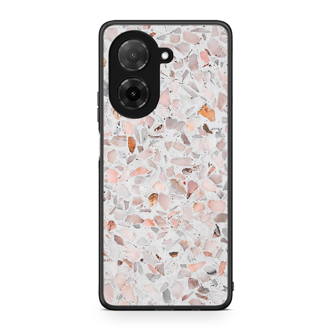 Xiaomi Redmi A5 Marble Terrazzo θήκη από τη Smartfits με σχέδιο στο πίσω μέρος και μαύρο περίβλημα | Smartphone case with colorful back and black bezels by Smartfits