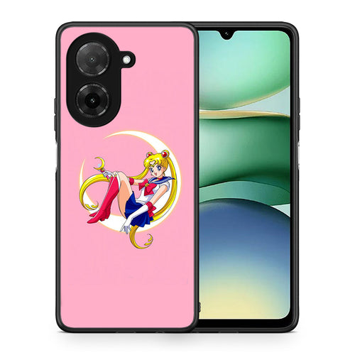 Θήκη Xiaomi Redmi A5 Moon Girl από τη Smartfits με σχέδιο στο πίσω μέρος και μαύρο περίβλημα | Xiaomi Redmi A5 Moon Girl case with colorful back and black bezels