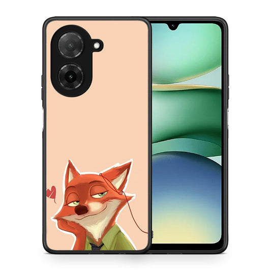 Θήκη Xiaomi Redmi A5 Nick Wilde And Judy Hopps Love 1 από τη Smartfits με σχέδιο στο πίσω μέρος και μαύρο περίβλημα | Xiaomi Redmi A5 Nick Wilde And Judy Hopps Love 1 case with colorful back and black bezels