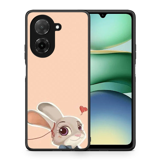 Θήκη Xiaomi Redmi A5 Nick Wilde And Judy Hopps Love 2 από τη Smartfits με σχέδιο στο πίσω μέρος και μαύρο περίβλημα | Xiaomi Redmi A5 Nick Wilde And Judy Hopps Love 2 case with colorful back and black bezels