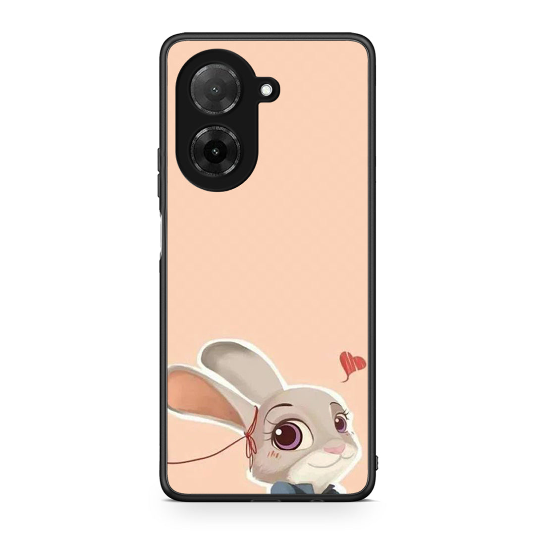 Xiaomi Redmi A5 Nick Wilde And Judy Hopps Love 2 θήκη από τη Smartfits με σχέδιο στο πίσω μέρος και μαύρο περίβλημα | Smartphone case with colorful back and black bezels by Smartfits