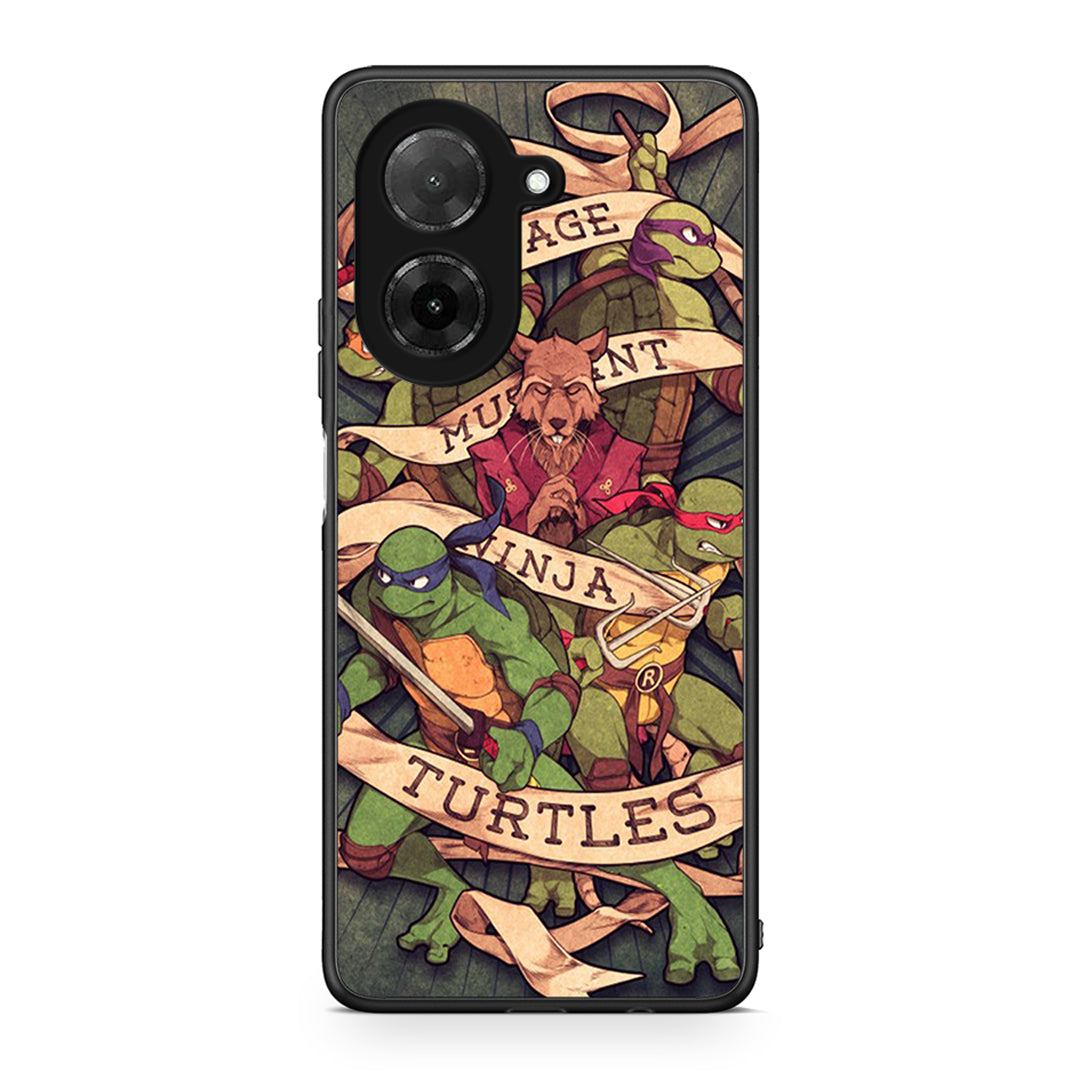 Xiaomi Redmi A5 Ninja Turtles θήκη από τη Smartfits με σχέδιο στο πίσω μέρος και μαύρο περίβλημα | Smartphone case with colorful back and black bezels by Smartfits