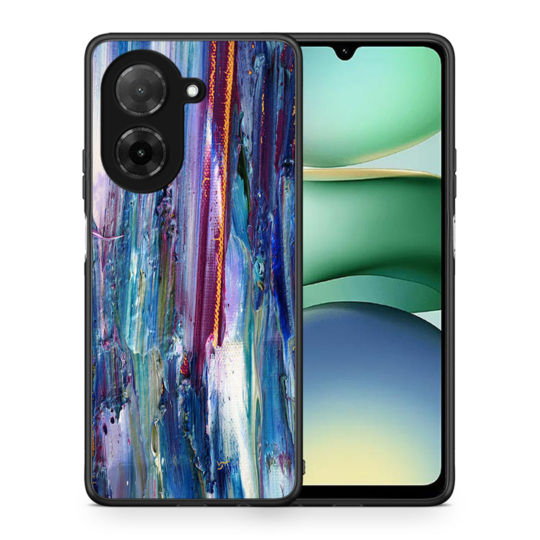 Θήκη Xiaomi Redmi A5 Winter Paint από τη Smartfits με σχέδιο στο πίσω μέρος και μαύρο περίβλημα | Xiaomi Redmi A5 Winter Paint case with colorful back and black bezels