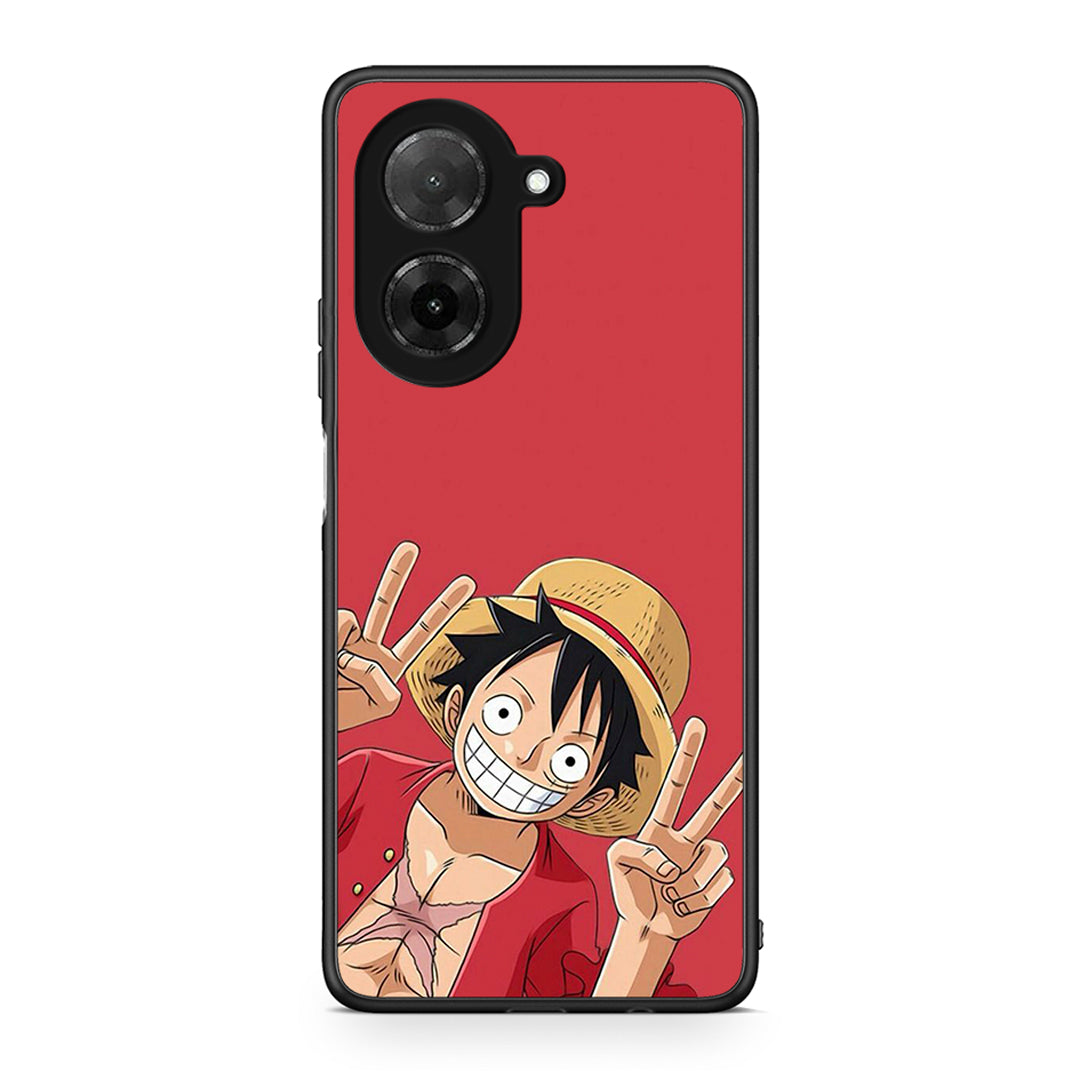 Xiaomi Redmi A5 Pirate Luffy Θήκη από τη Smartfits με σχέδιο στο πίσω μέρος και μαύρο περίβλημα | Smartphone case with colorful back and black bezels by Smartfits