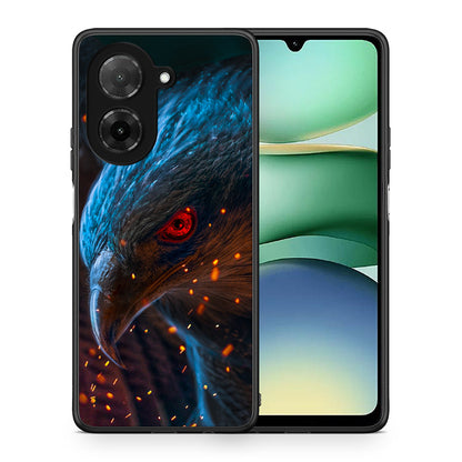 Θήκη Xiaomi Redmi A5 Eagle PopArt από τη Smartfits με σχέδιο στο πίσω μέρος και μαύρο περίβλημα | Xiaomi Redmi A5 Eagle PopArt case with colorful back and black bezels