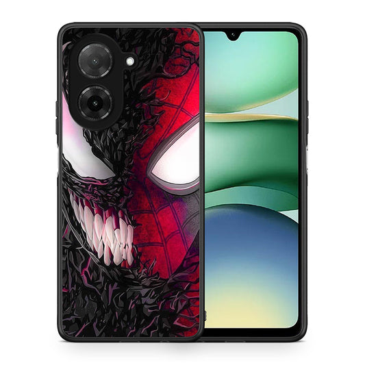 Θήκη Xiaomi Redmi A5 SpiderVenom PopArt από τη Smartfits με σχέδιο στο πίσω μέρος και μαύρο περίβλημα | Xiaomi Redmi A5 SpiderVenom PopArt case with colorful back and black bezels