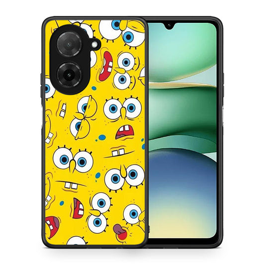 Θήκη Xiaomi Redmi A5 Sponge PopArt από τη Smartfits με σχέδιο στο πίσω μέρος και μαύρο περίβλημα | Xiaomi Redmi A5 Sponge PopArt case with colorful back and black bezels