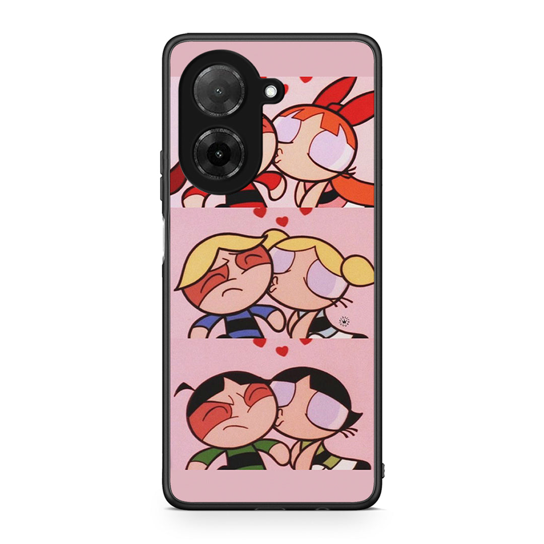 Xiaomi Redmi A5 Puff Love Θήκη Αγίου Βαλεντίνου από τη Smartfits με σχέδιο στο πίσω μέρος και μαύρο περίβλημα | Smartphone case with colorful back and black bezels by Smartfits