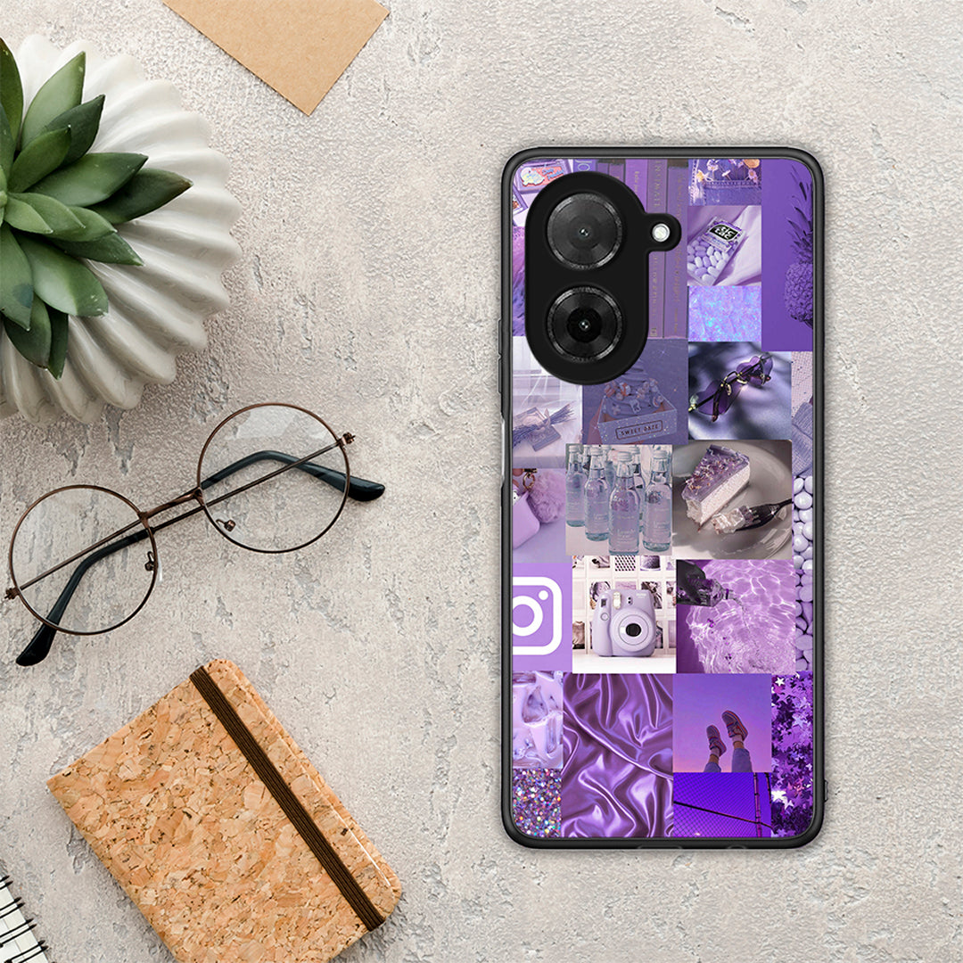 Purple Aesthetic Collage - Xiaomi Redmi A5 θήκη