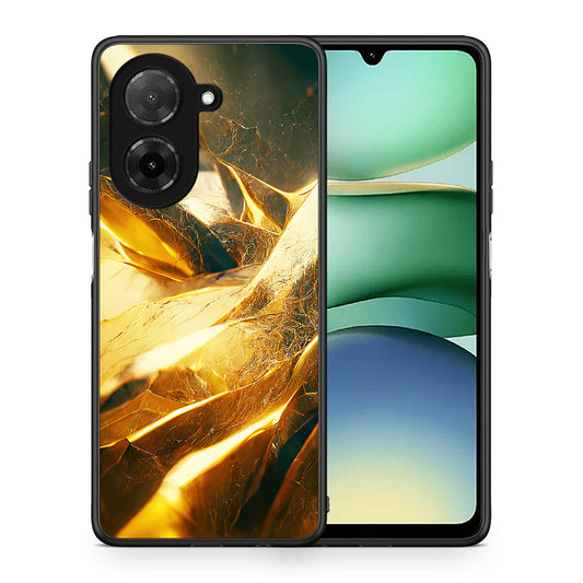 Θήκη Xiaomi Redmi A5 Real Gold από τη Smartfits με σχέδιο στο πίσω μέρος και μαύρο περίβλημα | Xiaomi Redmi A5 Real Gold case with colorful back and black bezels