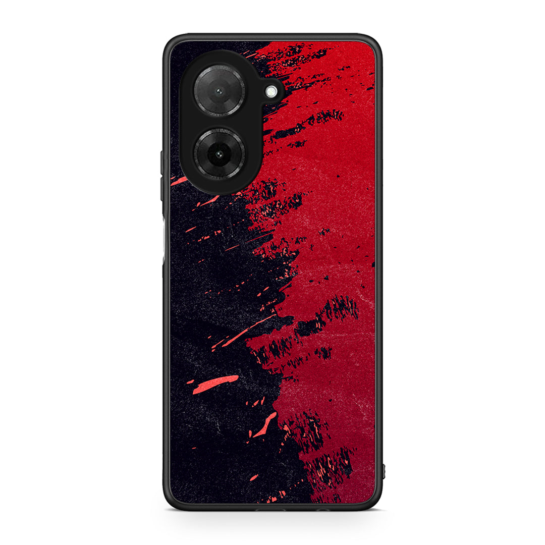 Xiaomi Redmi A5 Red Paint Θήκη Αγίου Βαλεντίνου από τη Smartfits με σχέδιο στο πίσω μέρος και μαύρο περίβλημα | Smartphone case with colorful back and black bezels by Smartfits