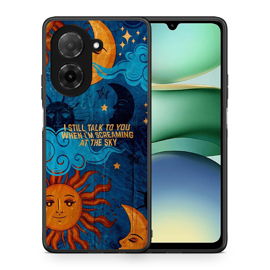 Θήκη Xiaomi Redmi A5 Screaming Sky από τη Smartfits με σχέδιο στο πίσω μέρος και μαύρο περίβλημα | Xiaomi Redmi A5 Screaming Sky case with colorful back and black bezels