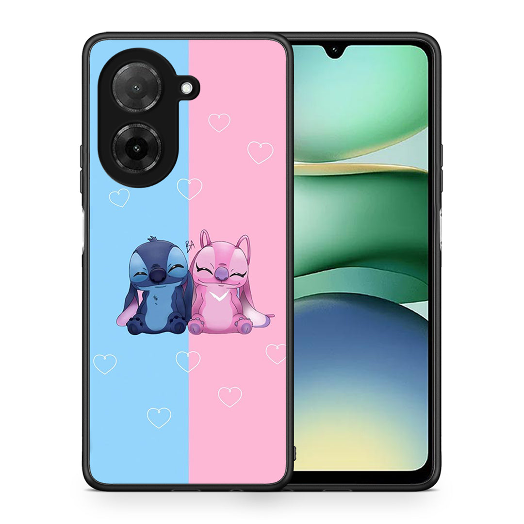 Θήκη Xiaomi Redmi A5 Stitch And Angel από τη Smartfits με σχέδιο στο πίσω μέρος και μαύρο περίβλημα | Xiaomi Redmi A5 Stitch And Angel case with colorful back and black bezels