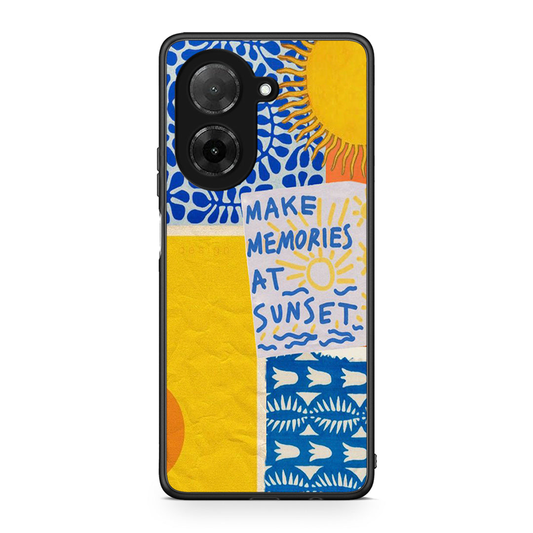 Xiaomi Redmi A5 Sunset Memories Θήκη από τη Smartfits με σχέδιο στο πίσω μέρος και μαύρο περίβλημα | Smartphone case with colorful back and black bezels by Smartfits