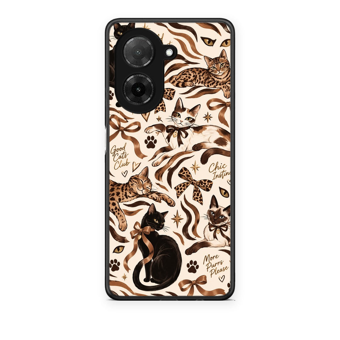 Θήκη Xiaomi Redmi A5 Wild Cats and Animal Print Collage από τη Smartfits με σχέδιο στο πίσω μέρος και μαύρο περίβλημα | Xiaomi Redmi A5 Wild Cats and Animal Print Collage case with colorful back and black bezels