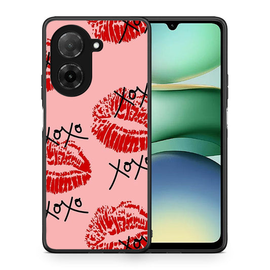 Θήκη Xiaomi Redmi A5 XOXO Lips από τη Smartfits με σχέδιο στο πίσω μέρος και μαύρο περίβλημα | Xiaomi Redmi A5 XOXO Lips case with colorful back and black bezels