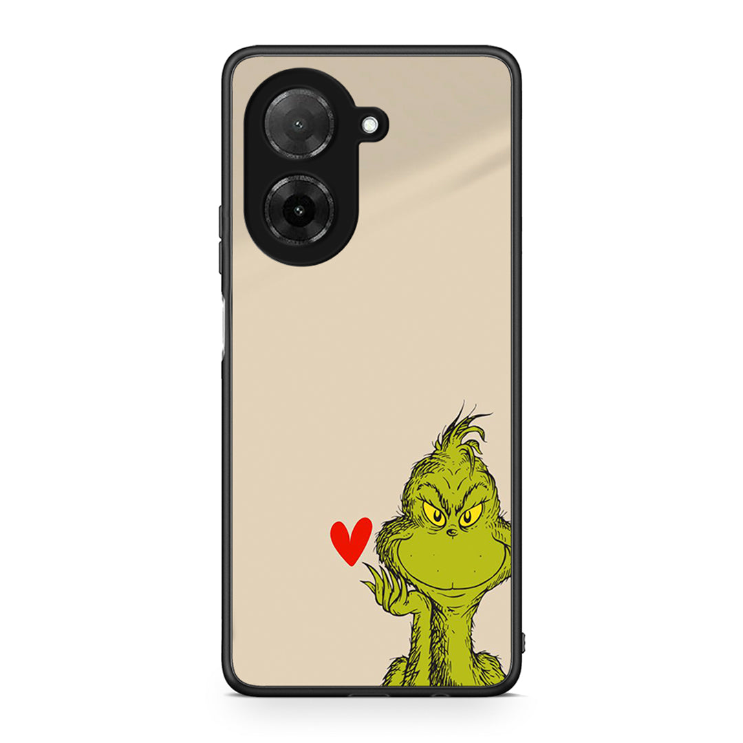Xiaomi Redmi A5 Xmas Grinch θήκη από τη Smartfits με σχέδιο στο πίσω μέρος και μαύρο περίβλημα | Smartphone case with colorful back and black bezels by Smartfits