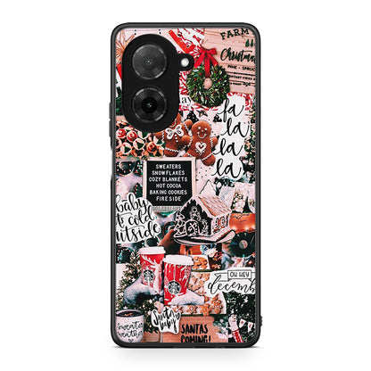 Xiaomi Redmi A5 Xmas Habbits θήκη από τη Smartfits με σχέδιο στο πίσω μέρος και μαύρο περίβλημα | Smartphone case with colorful back and black bezels by Smartfits