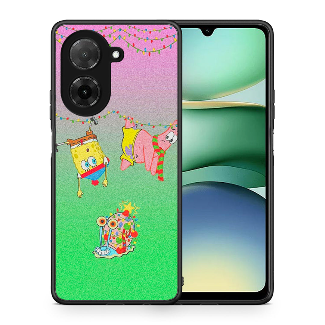 Θήκη Xiaomi Redmi A5 Xmas Lights από τη Smartfits με σχέδιο στο πίσω μέρος και μαύρο περίβλημα | Xiaomi Redmi A5 Xmas Lights case with colorful back and black bezels