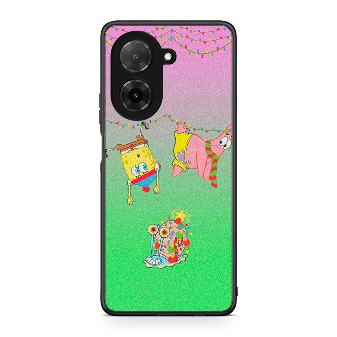 Xiaomi Redmi A5 Xmas Lights θήκη από τη Smartfits με σχέδιο στο πίσω μέρος και μαύρο περίβλημα | Smartphone case with colorful back and black bezels by Smartfits