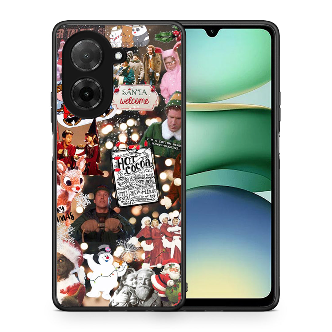 Θήκη Xiaomi Redmi A5 Xmas Movies από τη Smartfits με σχέδιο στο πίσω μέρος και μαύρο περίβλημα | Xiaomi Redmi A5 Xmas Movies case with colorful back and black bezels