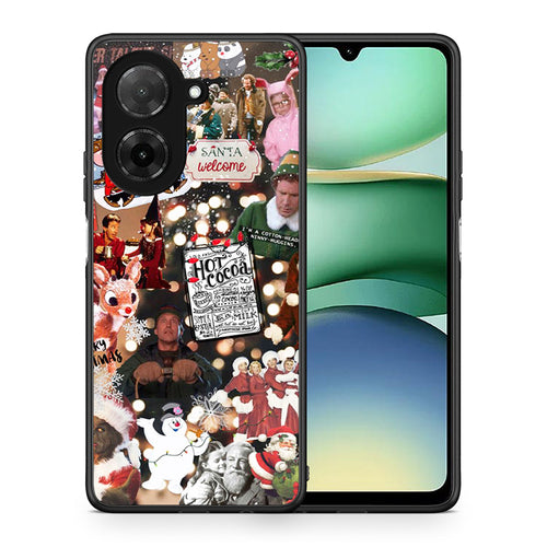 Θήκη Xiaomi Redmi A5 Xmas Movies από τη Smartfits με σχέδιο στο πίσω μέρος και μαύρο περίβλημα | Xiaomi Redmi A5 Xmas Movies case with colorful back and black bezels