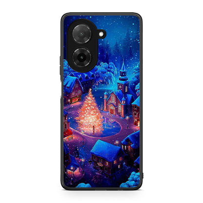 Xiaomi Redmi A5 Xmas Village θήκη από τη Smartfits με σχέδιο στο πίσω μέρος και μαύρο περίβλημα | Smartphone case with colorful back and black bezels by Smartfits