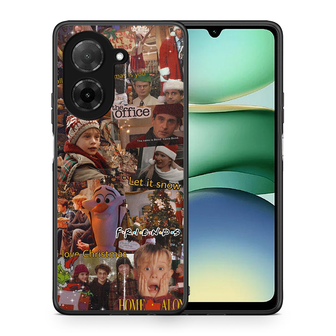 Θήκη Xiaomi Redmi A5 Xmas Wishes από τη Smartfits με σχέδιο στο πίσω μέρος και μαύρο περίβλημα | Xiaomi Redmi A5 Xmas Wishes case with colorful back and black bezels