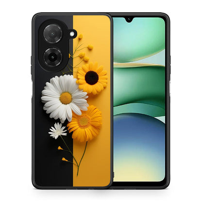 Θήκη Xiaomi Redmi A5 Yellow Daisies από τη Smartfits με σχέδιο στο πίσω μέρος και μαύρο περίβλημα | Xiaomi Redmi A5 Yellow Daisies case with colorful back and black bezels