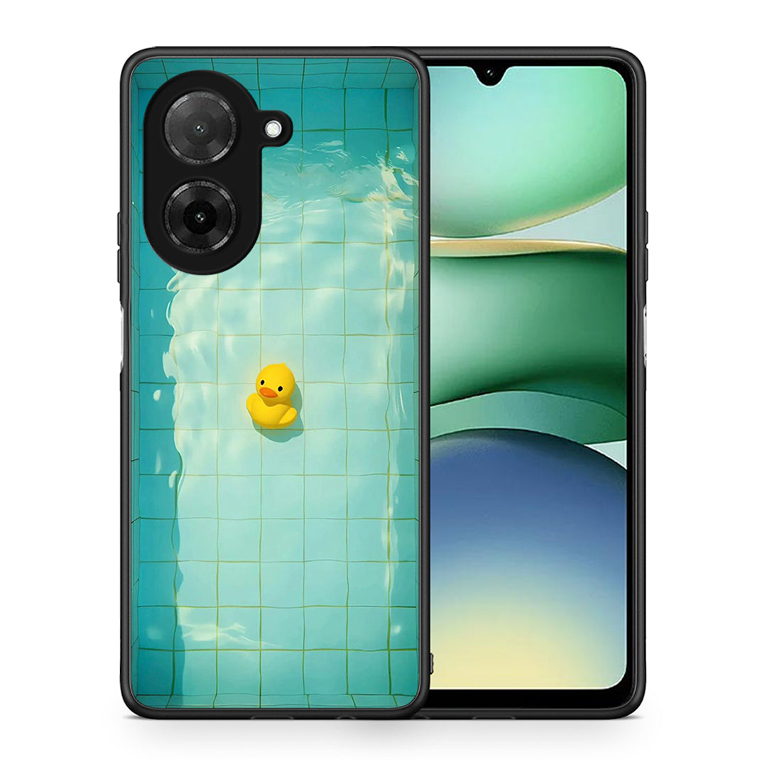 Θήκη Xiaomi Redmi A5 Yellow Duck από τη Smartfits με σχέδιο στο πίσω μέρος και μαύρο περίβλημα | Xiaomi Redmi A5 Yellow Duck case with colorful back and black bezels