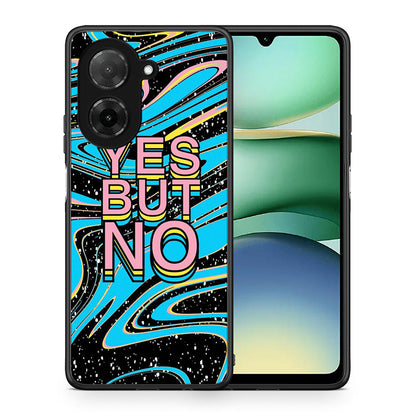 Θήκη Xiaomi Redmi A5 Yes But No από τη Smartfits με σχέδιο στο πίσω μέρος και μαύρο περίβλημα | Xiaomi Redmi A5 Yes But No case with colorful back and black bezels
