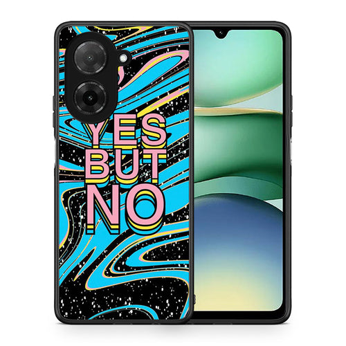 Θήκη Xiaomi Redmi A5 Yes But No από τη Smartfits με σχέδιο στο πίσω μέρος και μαύρο περίβλημα | Xiaomi Redmi A5 Yes But No case with colorful back and black bezels