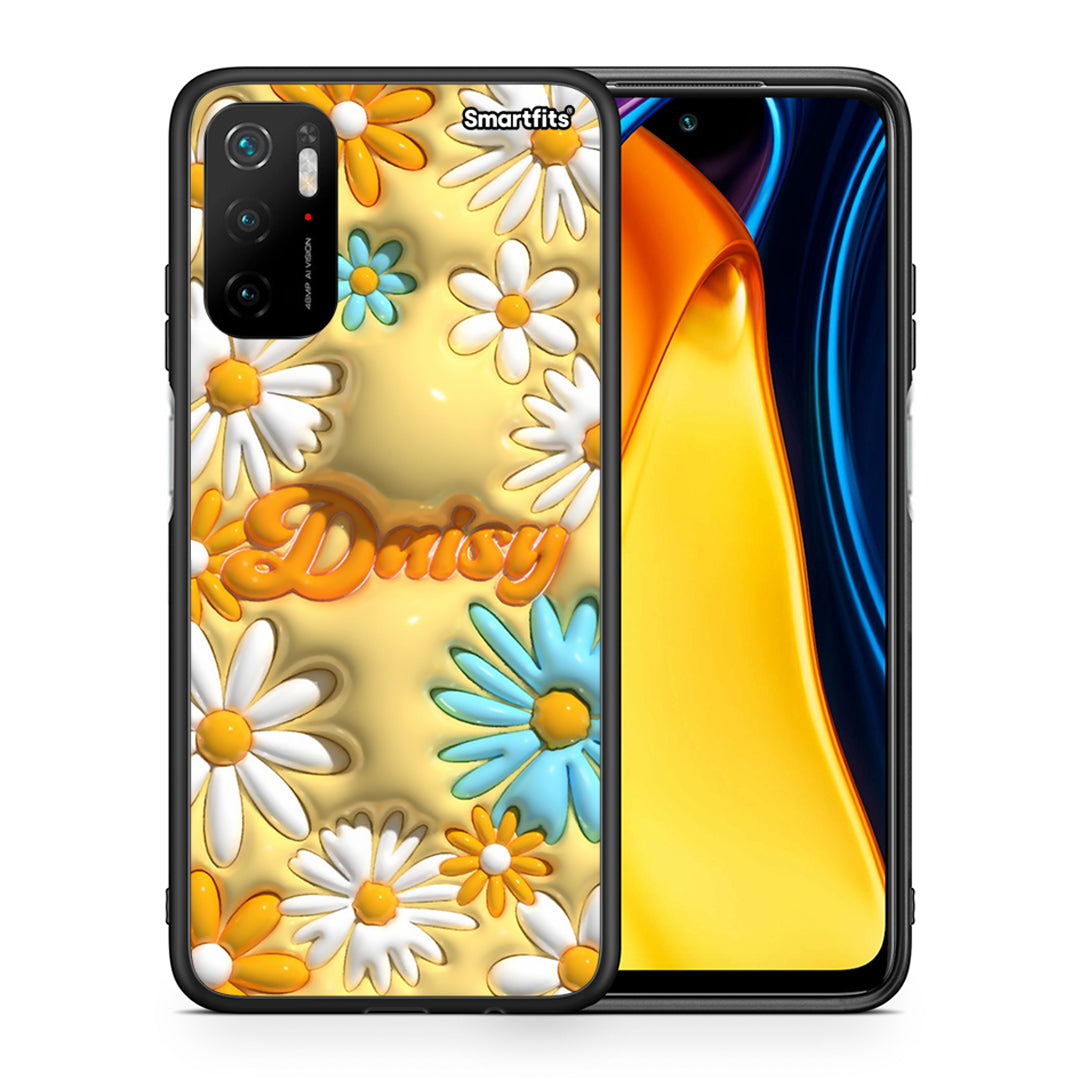 Θήκη Xiaomi Redmi Note 10 5G/Poco M3 Pro Bubble Daisies από τη Smartfits με σχέδιο στο πίσω μέρος και μαύρο περίβλημα | Xiaomi Redmi Note 10 5G/Poco M3 Pro Bubble Daisies case with colorful back and black bezels