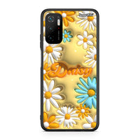 Thumbnail for Xiaomi Redmi Note 10 5G/Poco M3 Pro Bubble Daisies θήκη από τη Smartfits με σχέδιο στο πίσω μέρος και μαύρο περίβλημα | Smartphone case with colorful back and black bezels by Smartfits