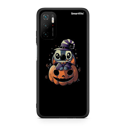 Xiaomi Redmi Note 10 5G/Poco M3 Pro Halloween Stitch θήκη από τη Smartfits με σχέδιο στο πίσω μέρος και μαύρο περίβλημα | Smartphone case with colorful back and black bezels by Smartfits