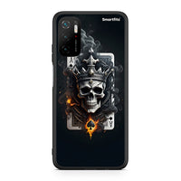 Thumbnail for Xiaomi Redmi Note 10 5G/Poco M3 Pro Skull King Ace θήκη από τη Smartfits με σχέδιο στο πίσω μέρος και μαύρο περίβλημα | Smartphone case with colorful back and black bezels by Smartfits