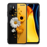 Thumbnail for Θήκη Xiaomi Redmi Note 10 5G/Poco M3 Pro Yellow Daisies από τη Smartfits με σχέδιο στο πίσω μέρος και μαύρο περίβλημα | Xiaomi Redmi Note 10 5G/Poco M3 Pro Yellow Daisies case with colorful back and black bezels