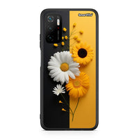 Thumbnail for Xiaomi Redmi Note 10 5G/Poco M3 Pro Yellow Daisies θήκη από τη Smartfits με σχέδιο στο πίσω μέρος και μαύρο περίβλημα | Smartphone case with colorful back and black bezels by Smartfits