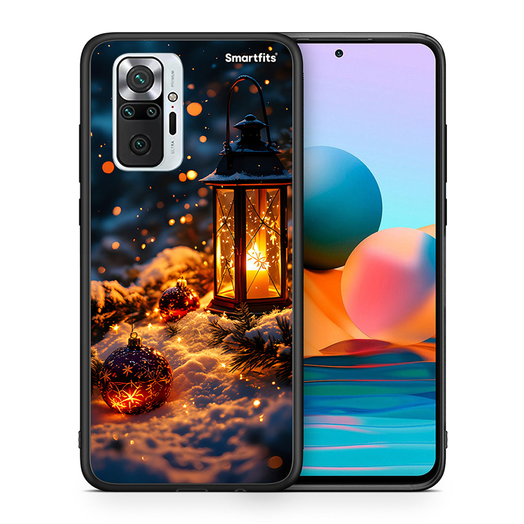 Θήκη Xiaomi Redmi Note 10 Pro Christmas Ornaments από τη Smartfits με σχέδιο στο πίσω μέρος και μαύρο περίβλημα | Xiaomi Redmi Note 10 Pro Christmas Ornaments case with colorful back and black bezels