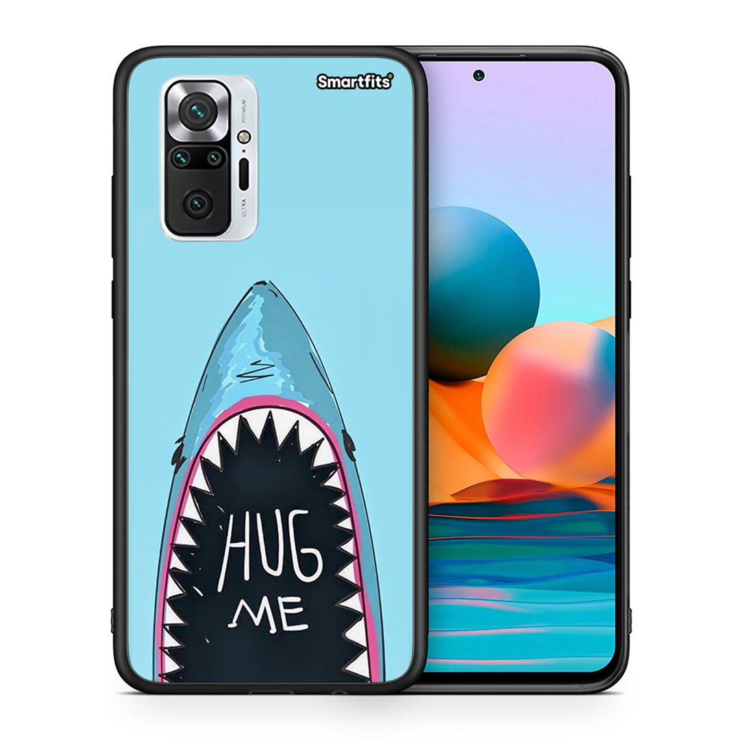 Θήκη Xiaomi Redmi Note 10 Pro Hug Me από τη Smartfits με σχέδιο στο πίσω μέρος και μαύρο περίβλημα | Xiaomi Redmi Note 10 Pro Hug Me case with colorful back and black bezels