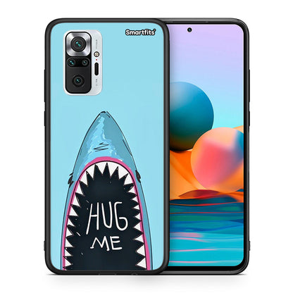 Θήκη Xiaomi Redmi Note 10 Pro Hug Me από τη Smartfits με σχέδιο στο πίσω μέρος και μαύρο περίβλημα | Xiaomi Redmi Note 10 Pro Hug Me case with colorful back and black bezels