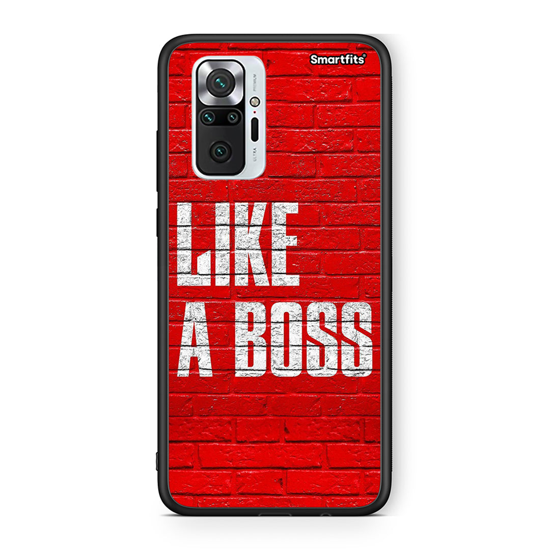 Xiaomi Redmi Note 10 Pro Like A Boss θήκη από τη Smartfits με σχέδιο στο πίσω μέρος και μαύρο περίβλημα | Smartphone case with colorful back and black bezels by Smartfits