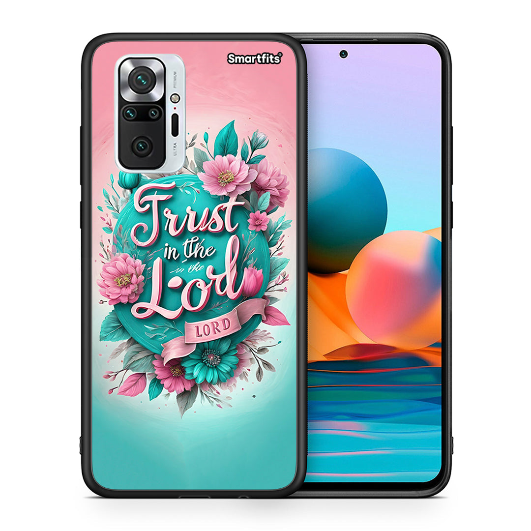 Θήκη Xiaomi Redmi Note 10 Pro Lord Trust από τη Smartfits με σχέδιο στο πίσω μέρος και μαύρο περίβλημα | Xiaomi Redmi Note 10 Pro Lord Trust case with colorful back and black bezels