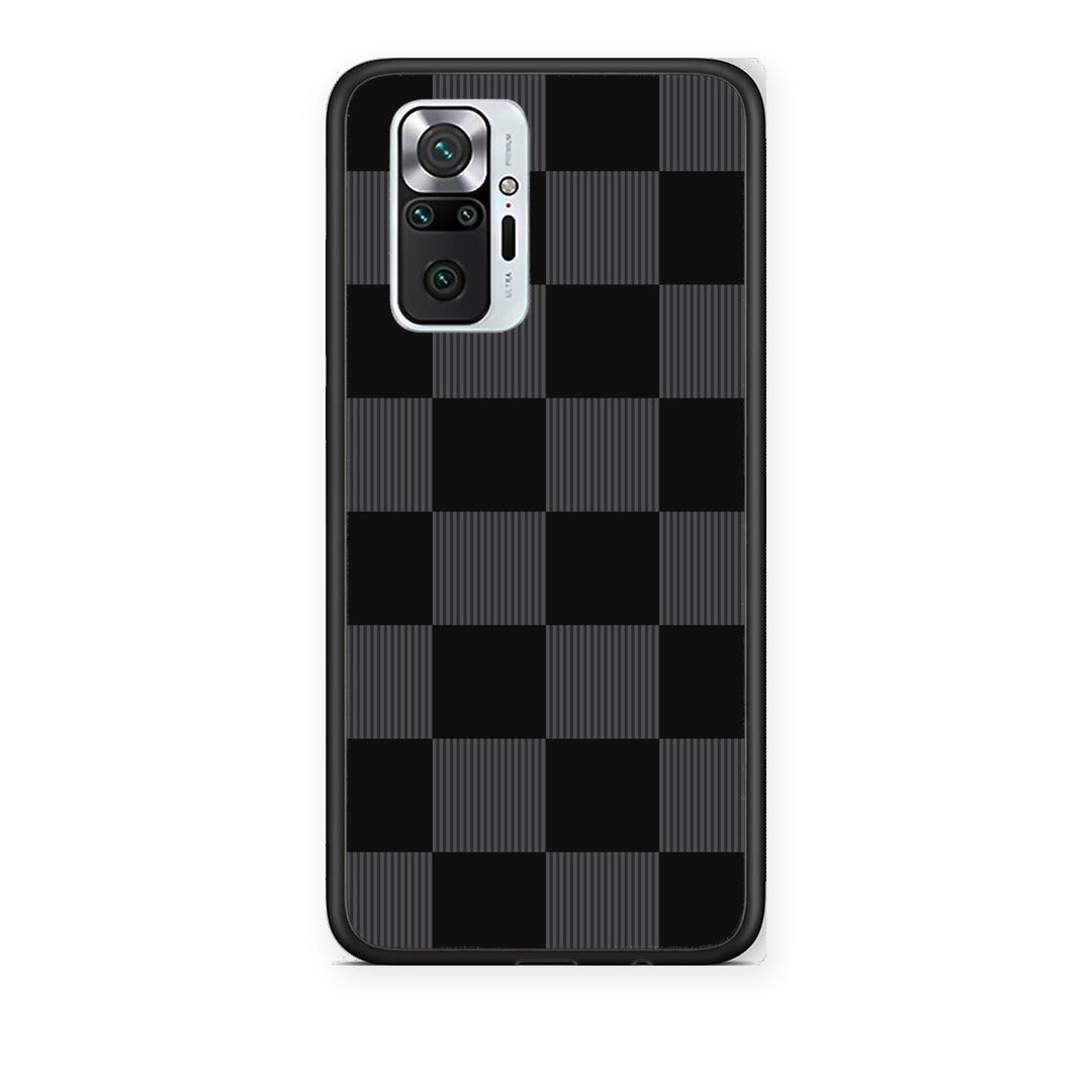 Θήκη Xiaomi Redmi Note 10 Pro / 10 Pro Max Black and Charcoal Striped Checks από τη Smartfits με σχέδιο στο πίσω μέρος και μαύρο περίβλημα | Xiaomi Redmi Note 10 Pro / 10 Pro Max Black and Charcoal Striped Checks case with colorful back and black bezels