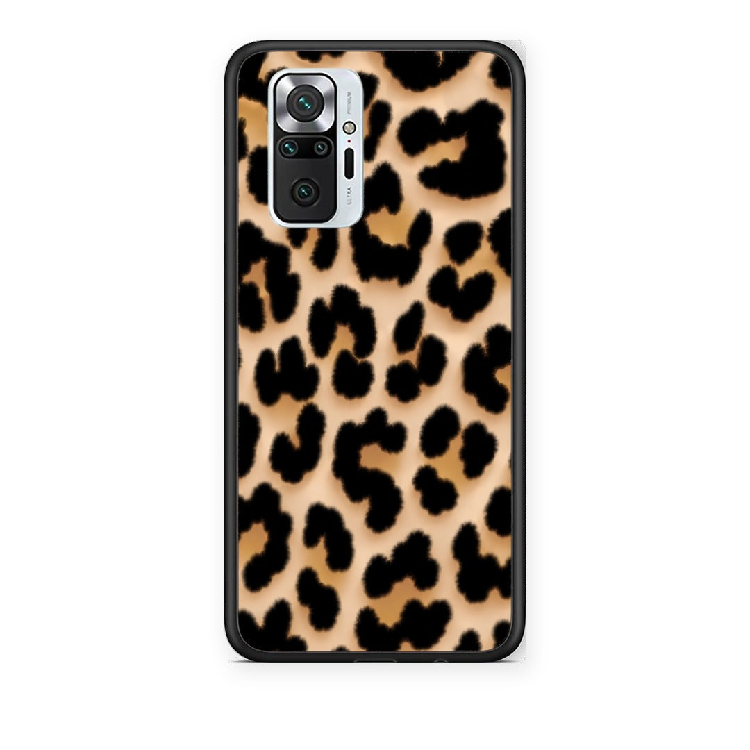Θήκη Xiaomi Redmi Note 10 Pro / 10 Pro Max Leopard Print Tan Large από τη Smartfits με σχέδιο στο πίσω μέρος και μαύρο περίβλημα | Xiaomi Redmi Note 10 Pro / 10 Pro Max Leopard Print Tan Large case with colorful back and black bezels