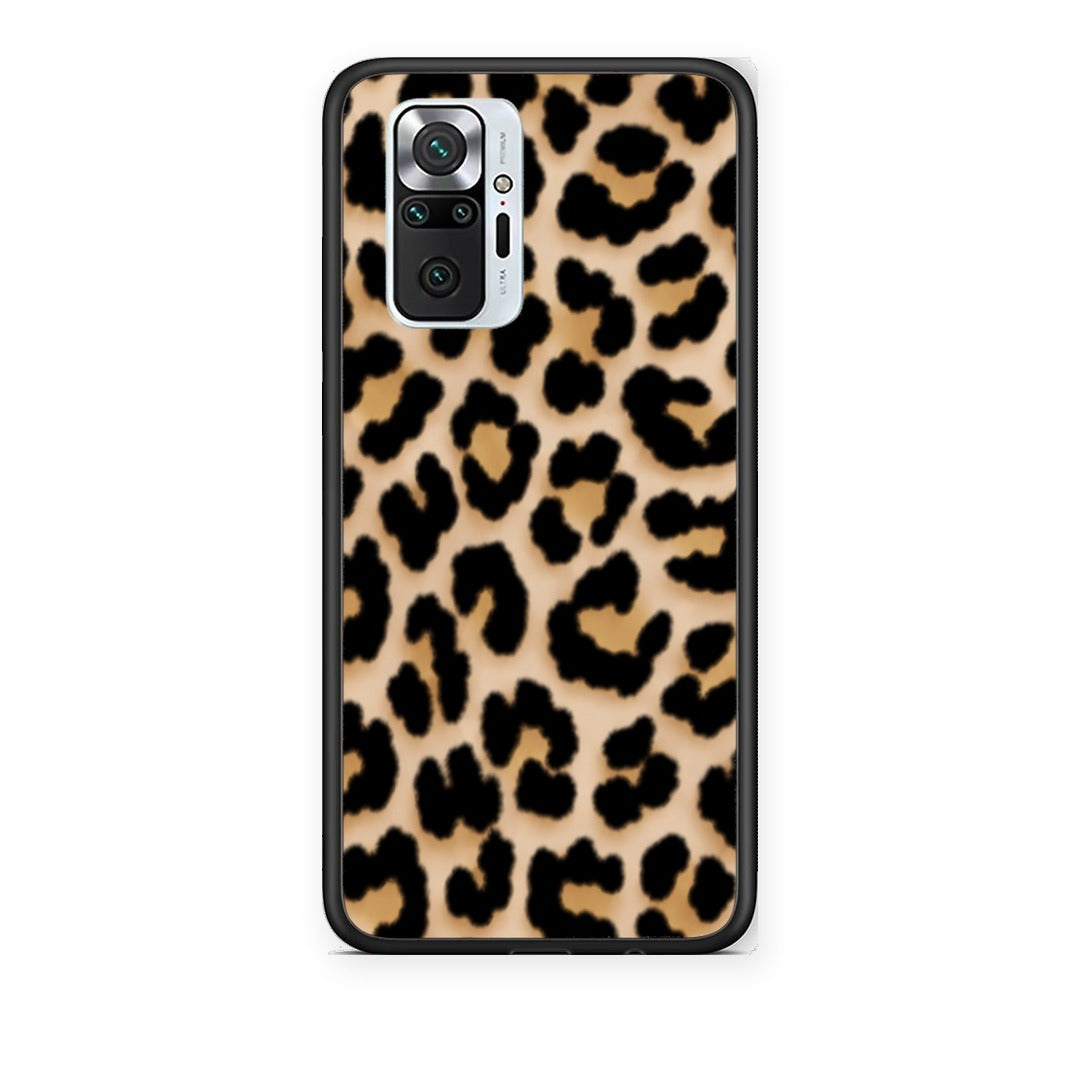 Θήκη Xiaomi Redmi Note 10 Pro / 10 Pro Max Leopard Print Tan Small από τη Smartfits με σχέδιο στο πίσω μέρος και μαύρο περίβλημα | Xiaomi Redmi Note 10 Pro / 10 Pro Max Leopard Print Tan Small case with colorful back and black bezels