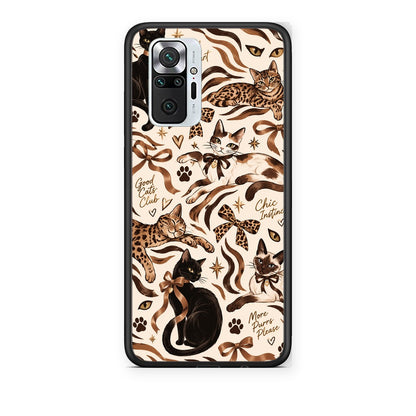 Θήκη Xiaomi Redmi Note 10 Pro / 10 Pro Max Wild Cats and Animal Print Collage από τη Smartfits με σχέδιο στο πίσω μέρος και μαύρο περίβλημα | Xiaomi Redmi Note 10 Pro / 10 Pro Max Wild Cats and Animal Print Collage case with colorful back and black bezels