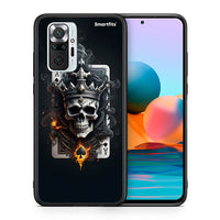 Thumbnail for Θήκη Xiaomi Redmi Note 10 Pro Skull King Ace από τη Smartfits με σχέδιο στο πίσω μέρος και μαύρο περίβλημα | Xiaomi Redmi Note 10 Pro Skull King Ace case with colorful back and black bezels