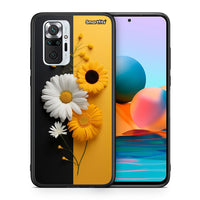 Thumbnail for Θήκη Xiaomi Redmi Note 10 Pro Yellow Daisies από τη Smartfits με σχέδιο στο πίσω μέρος και μαύρο περίβλημα | Xiaomi Redmi Note 10 Pro Yellow Daisies case with colorful back and black bezels