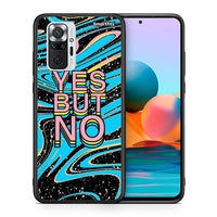 Thumbnail for Θήκη Xiaomi Redmi Note 10 Pro Yes But No από τη Smartfits με σχέδιο στο πίσω μέρος και μαύρο περίβλημα | Xiaomi Redmi Note 10 Pro Yes But No case with colorful back and black bezels